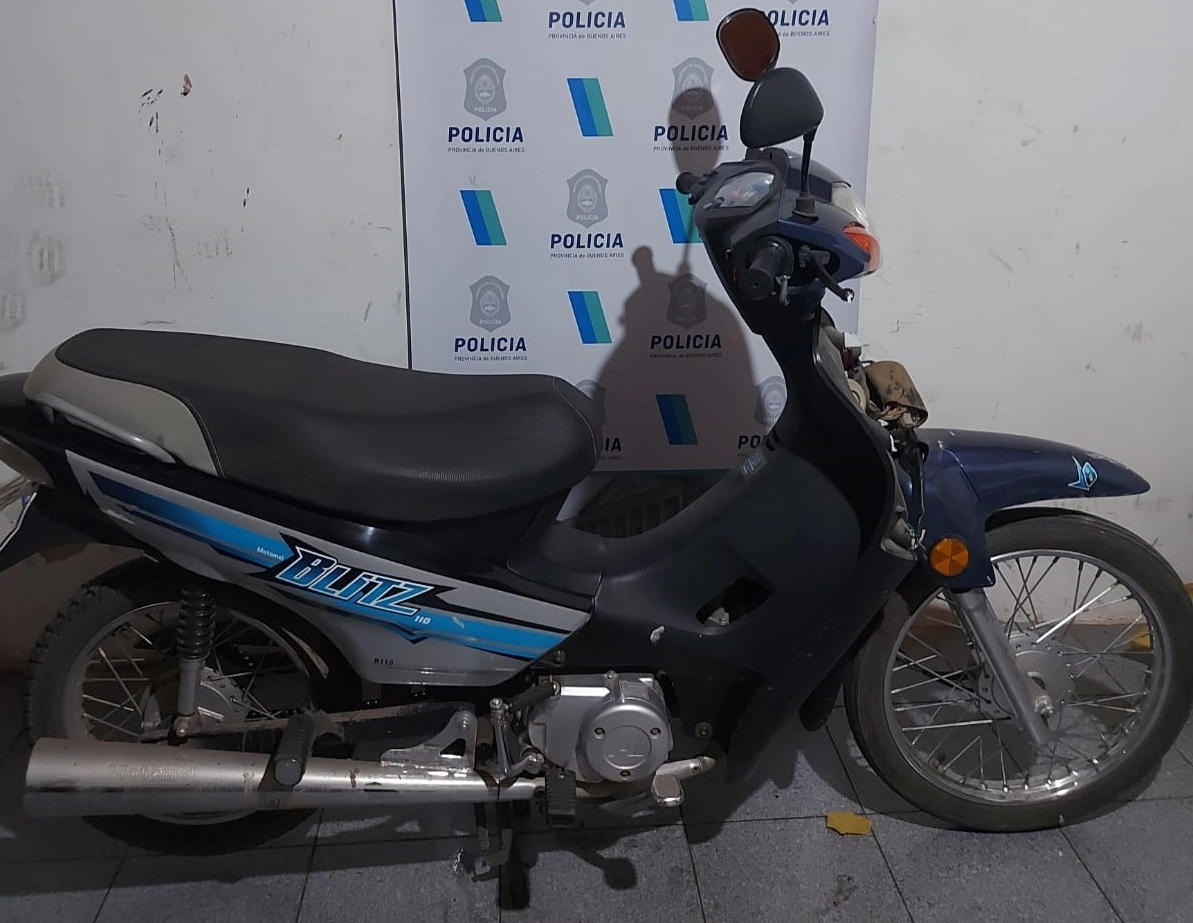 Chacabuco: detuvieron a dos menores tras una persecución con motos robadas