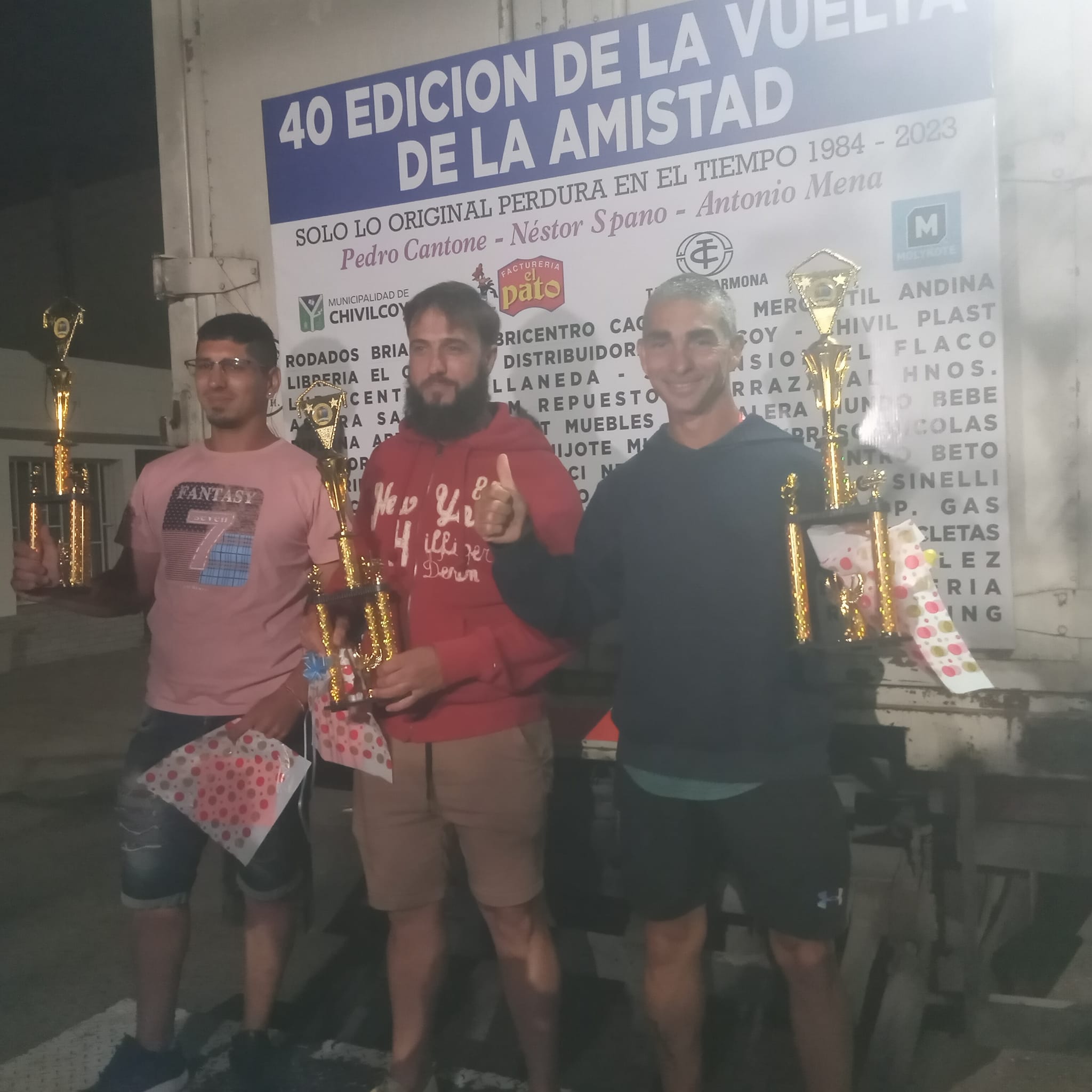 “Quería ganar esta carrera, por ser la número 40, estoy muy contento”, sostuvo el ganador de la Vuelta de la Amistad.