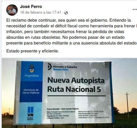 “Entiendo la necesidad de combatir el déficit fiscal como herramienta para frenar la inflación, pero también necesitamos frenar la pérdida de vidas absurdas en rutas obsoletas”
