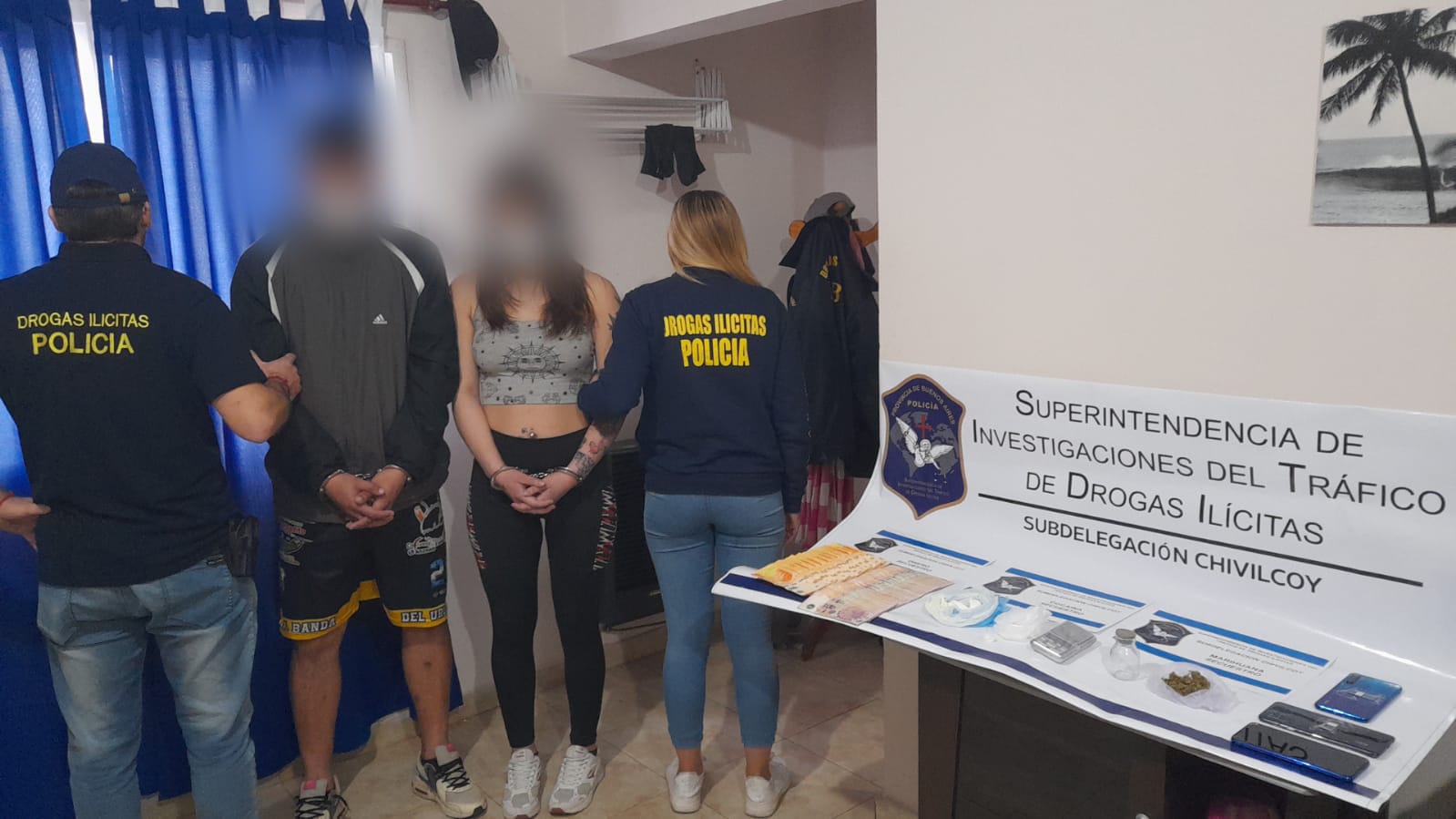 Dos personas detenidas por comercialización de estupefacientes
