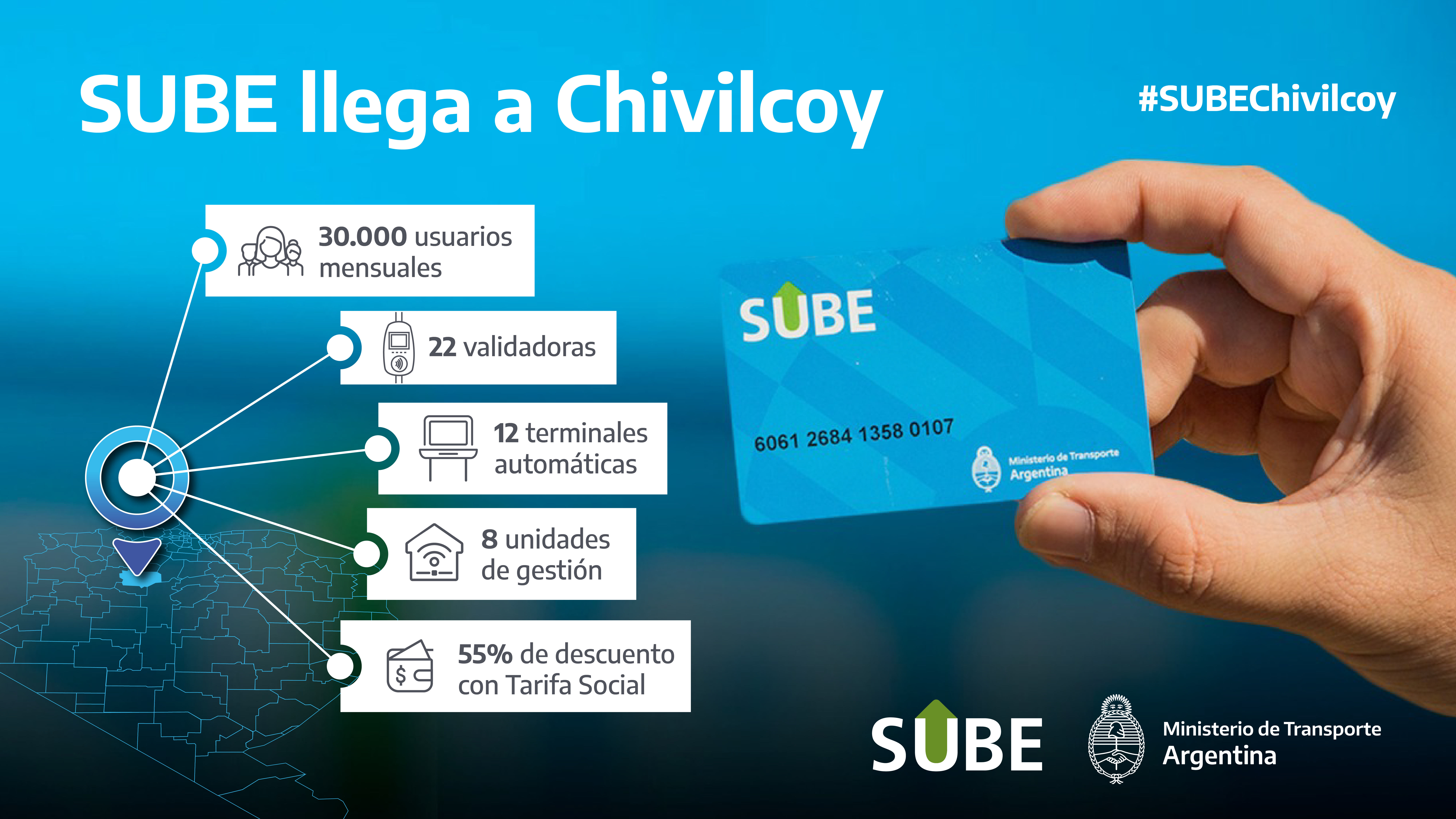 SUBE llega a Chivilcoy beneficiando a más de 30 mil usuarios que utilizan el transporte público