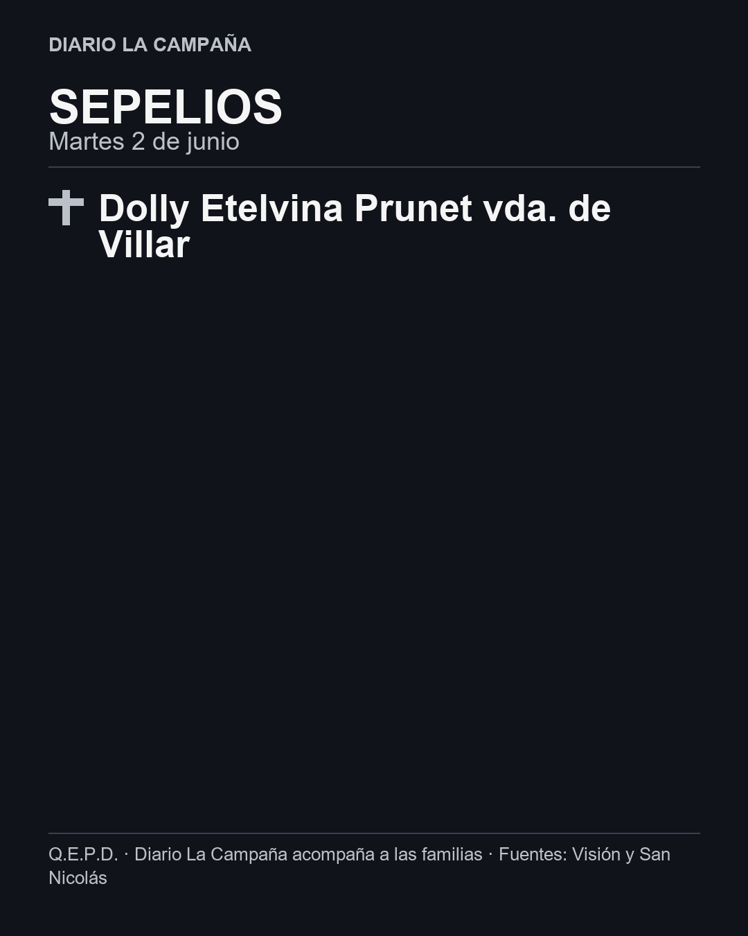Martes 2 de junio