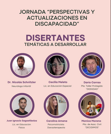 “Será una jornada muy variada en cuanto a temáticas, sumamente interesante y puede resultar muy nutritiva tanto para familias como asimismo profesionales”