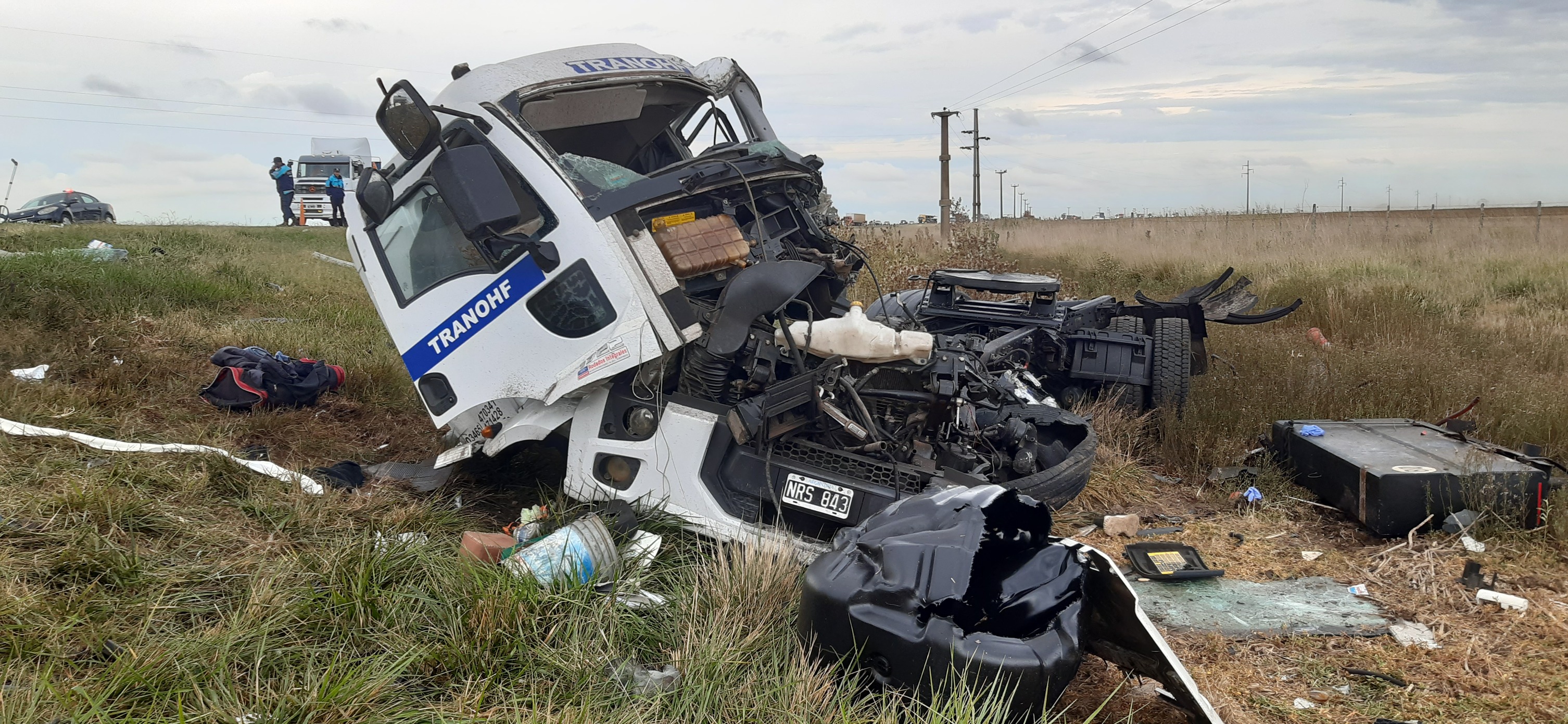 El camionero internado en el Hospital local se encontraba con 'asistencia respiratoria mecánica'
