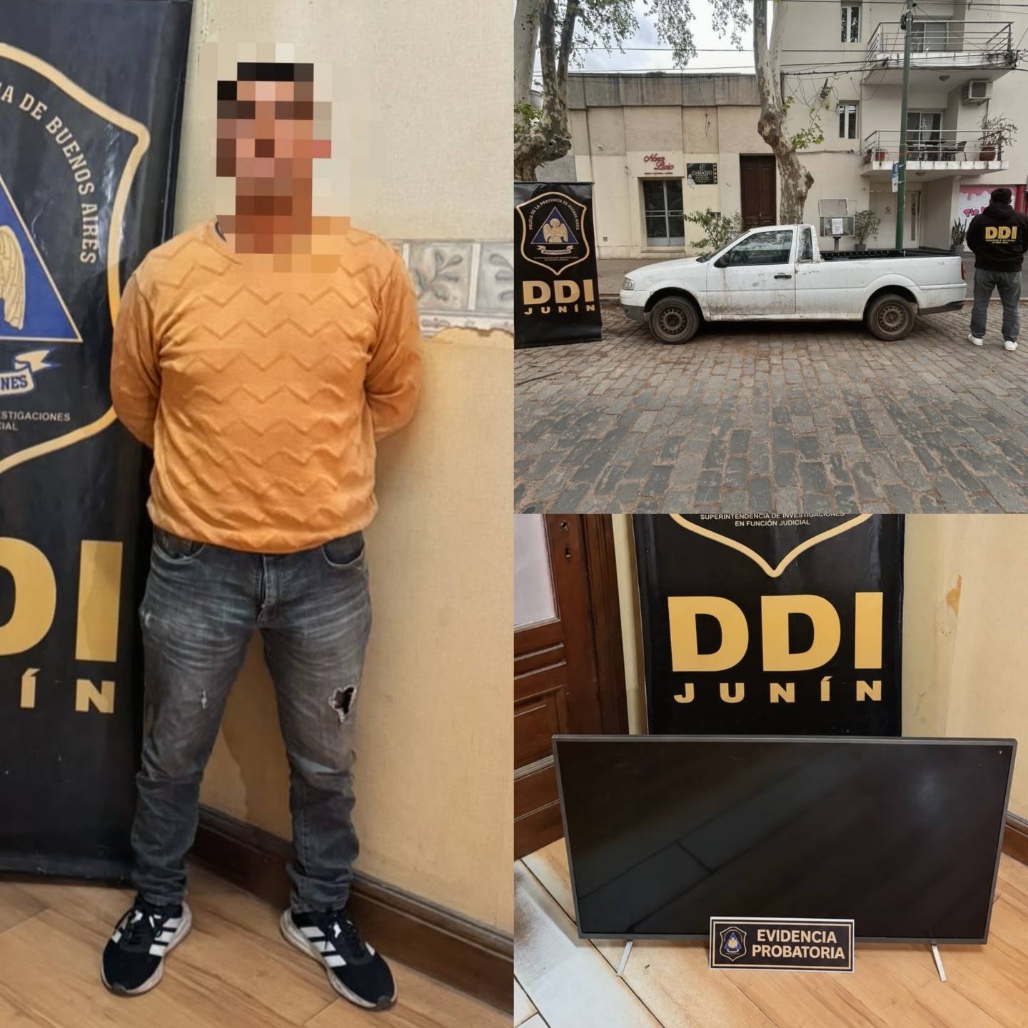 Junín: detuvieron a un hombre acusado de robar un televisor durante una mudanza