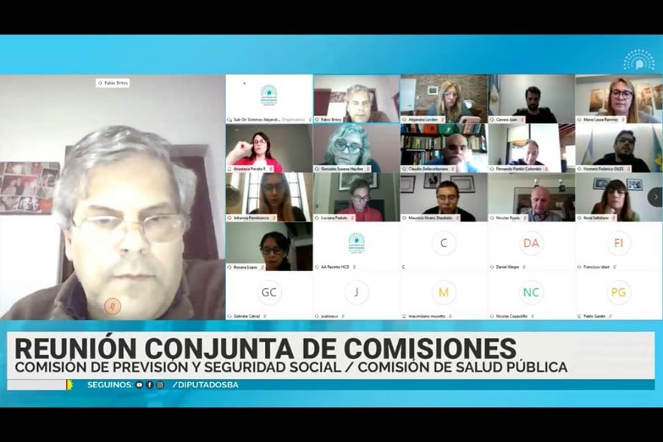 Cámara de Diputados
El Presidente de IOMA, Homero Giles, en reunión conjunta de comisiones de Previs