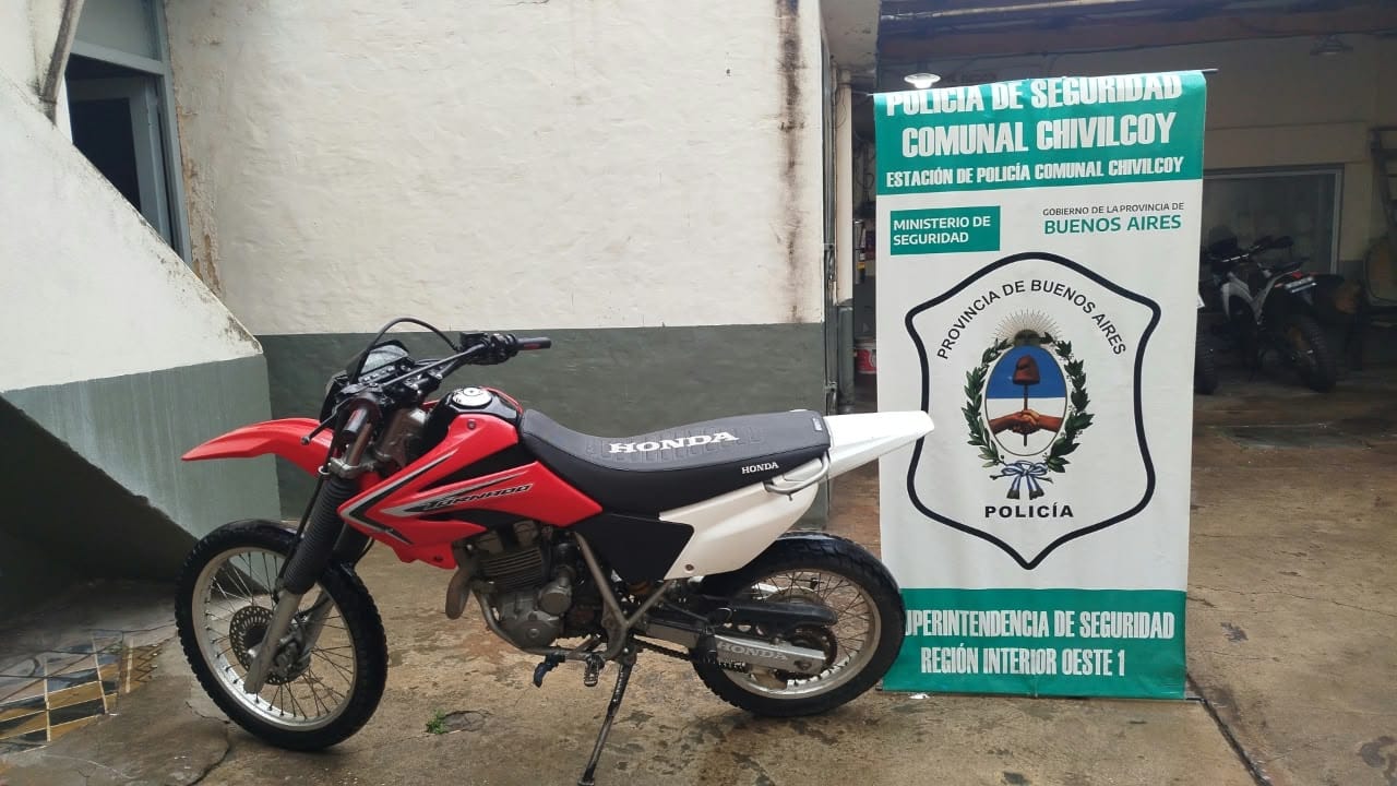 Secuestraron una Honda Tornado durante una verificación policial