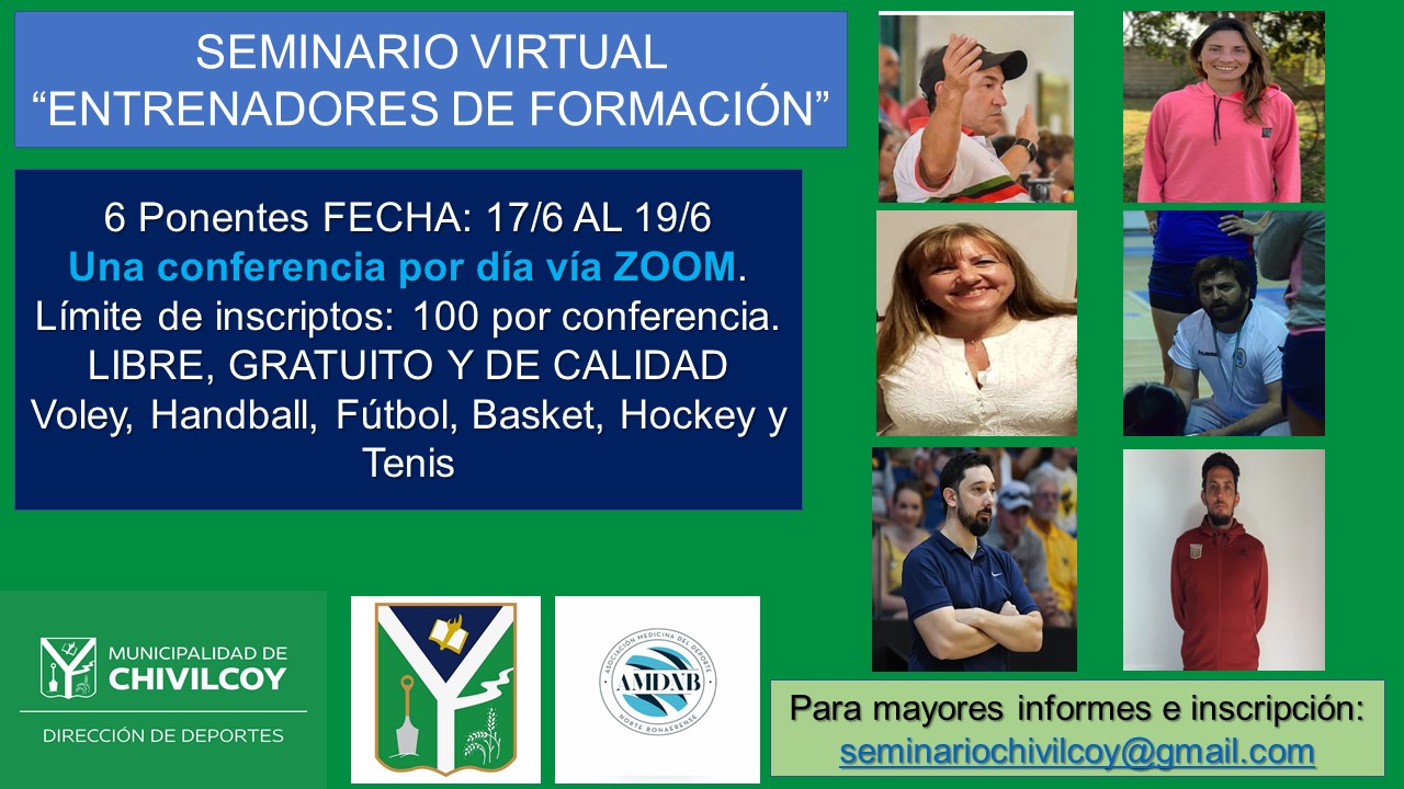 Distintas charlas 
Segundo Seminario Virtual "Entrenadores de Formación"