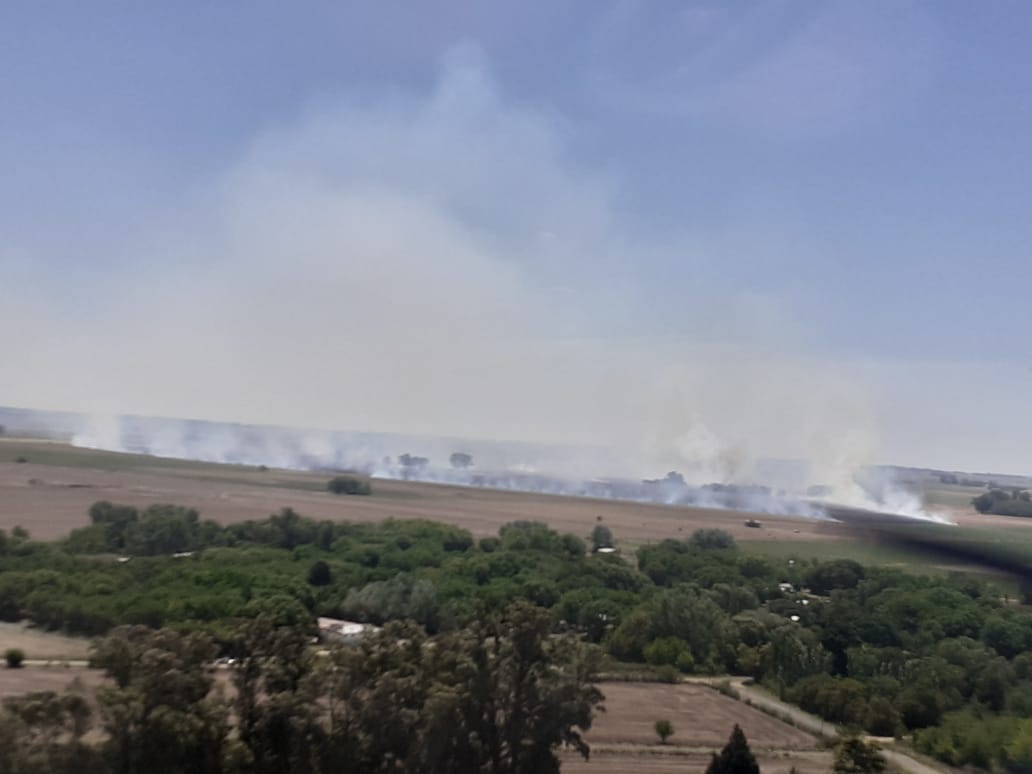 Miércoles con varias salidas por incendios forestales para los Bomberos Voluntarios