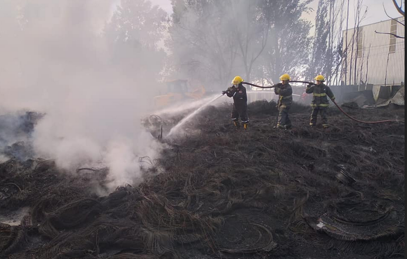 Horas de arduo trabajo para los Bomberos Voluntarios