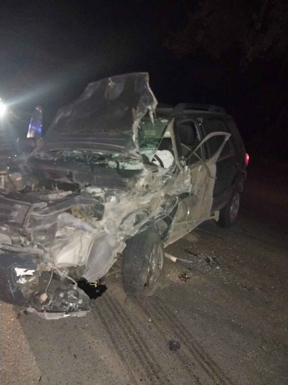 Una camioneta y un camión colisionaron en la Ruta Provincial Nº 51 .