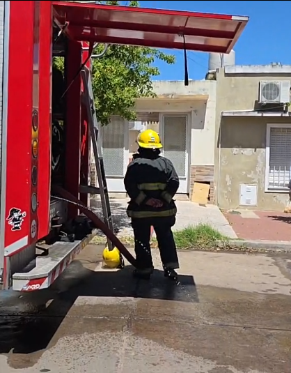 Principio de incendio en un depósito de IOMA