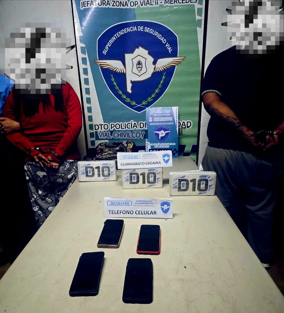 Importante operativo antidrogas termina con el secuestro de más de tres kilos de cocaína y la detención de dos personas