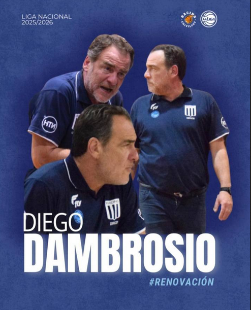 Continuidad del proceso: el primer confirmado de Racing Club para la Liga Nacional es el entrenador, Diego Dambrosio