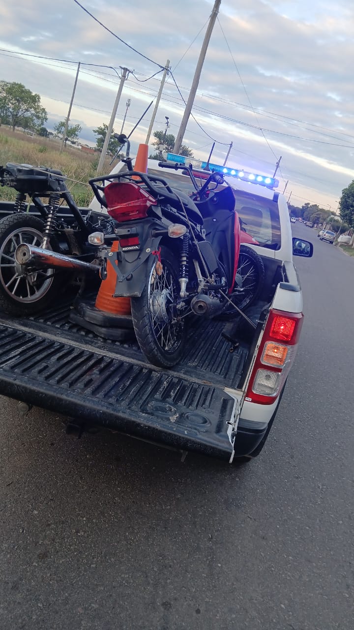 Realizaron distintos operativos de control y procedieron al secuestro de varias motos