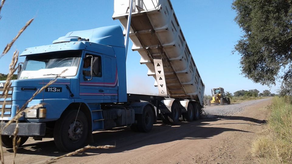 Moquehuá - Moll
Avanzan los trabajos de estabilización con escoria