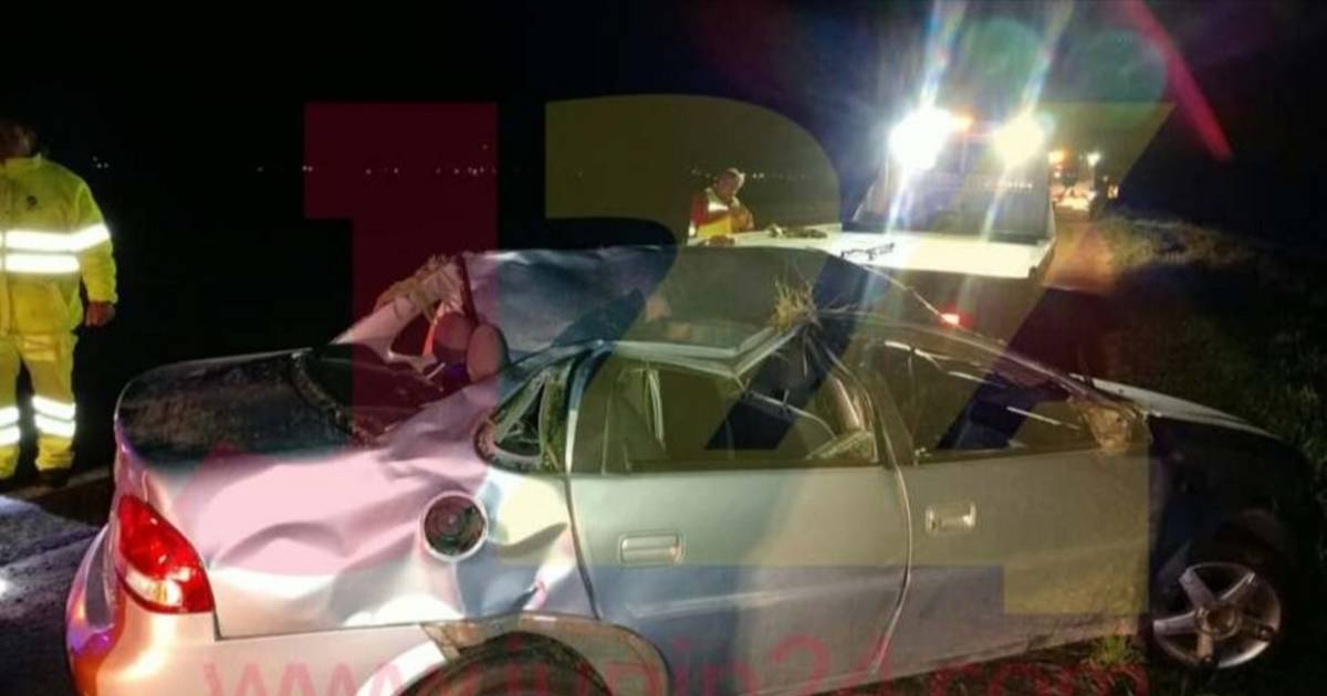 Junín: tres personas resultaron heridas tras volcar con su auto en la Ruta 188