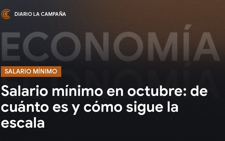 Salario mínimo en octubre 2026: de cuánto es el haber y cómo será el aumento mensual