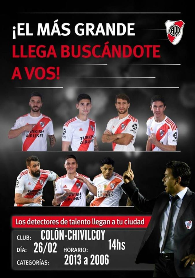 Fútbol
River Plate prueba jugadores de las clases 2006 a 2013 en Colón