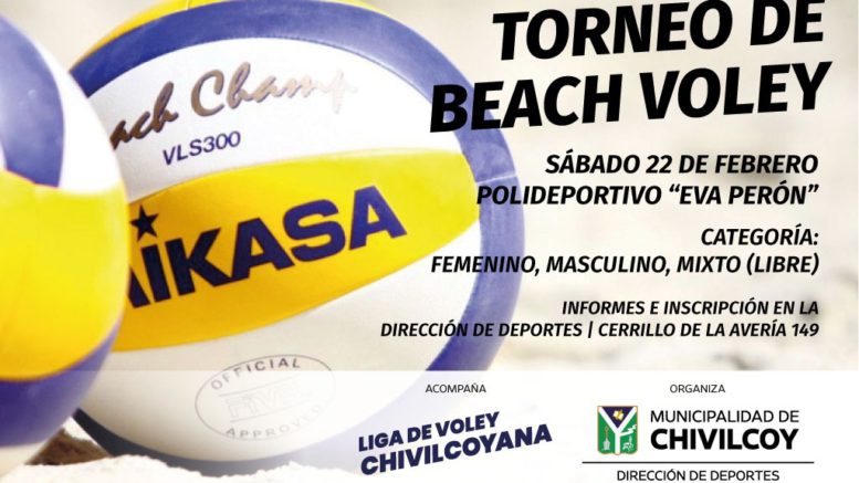 Beach Vóley
Torneo en el Polideportivo Municipal