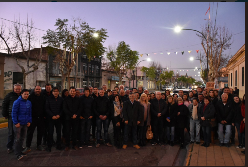 Inauguraron el sistema de iluminación led: mayor luminosidad, seguridad y ahorro
