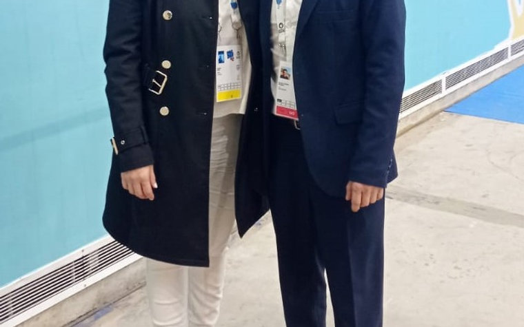 La entrenadora Angela Gelsi en los World Skate Games
