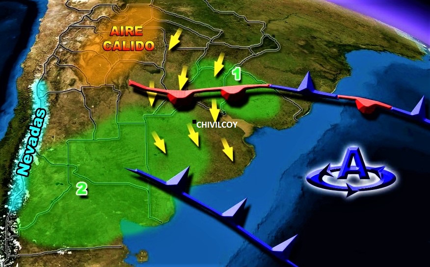 “Las tormentas más desarrolladas en esta región podrían presentar granizo de diverso tamaño"