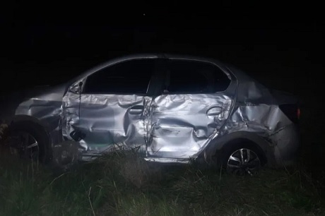 Colisión de dos vehículos en la Ruta 5