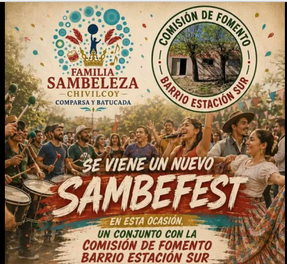 Se viene una nueva edición del "SambeFest" en el Barrio Estación Sur