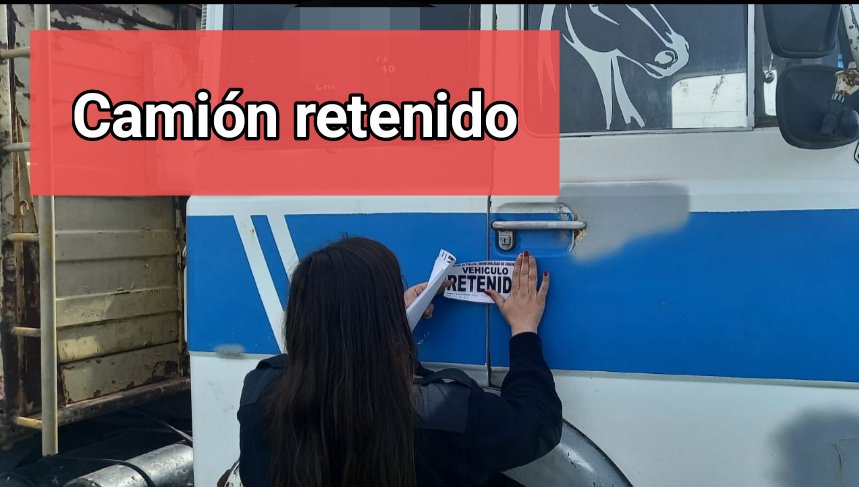 Chacabuco: secuestraron un camión durante un operativo de tránsito