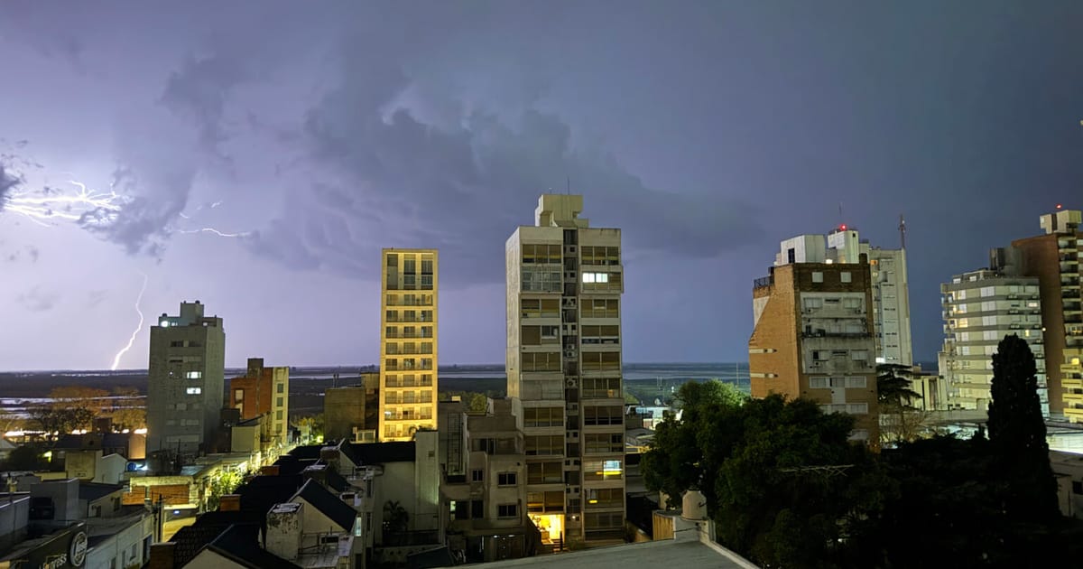 San Nicolás: rige una alerta amarilla por tormentas y ráfagas para este jueves