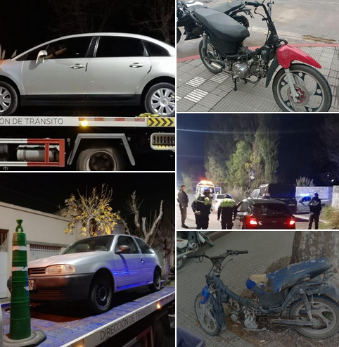 Nuevo llamado de atención por alcoholemias de alta graduación y secuestro de motos por generar ruido