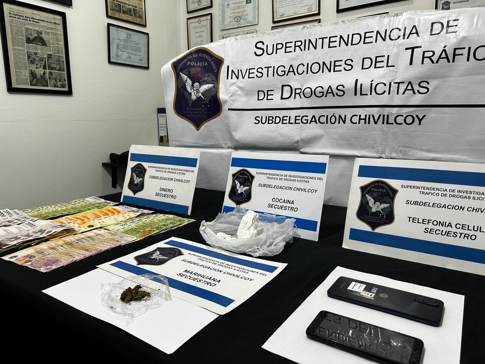 Aprehendieron en el acceso a Chivilcoy a una persona con antecedentes penales por Tenencia de Sustancia Estupefacientes con Fines de Comercialización