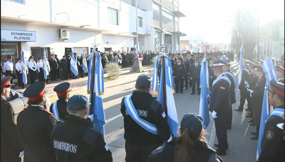 Conmemoran el día del Bombero Voluntario únicamente con los actos protocolares y en memoria de Juan Marcelo Alagia