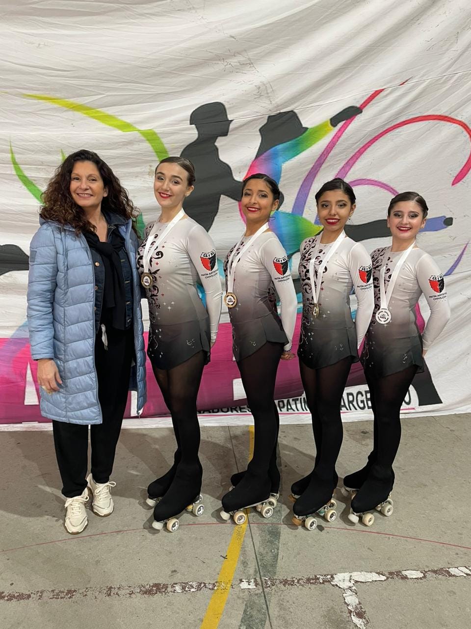 Cuatro patinadoras de Colón participaron en un Torneo Evaluativo.