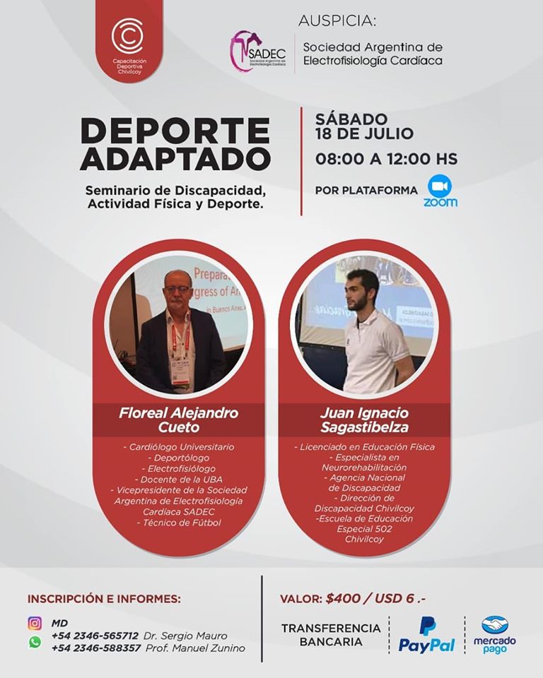 Seminario 
Curso de capacitación sobre Deporte Adaptado