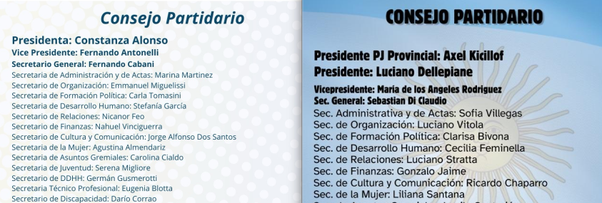 En distritos de peso, para la Cuarta Sección Electoral, habrá internas para definir la conducción del PJ