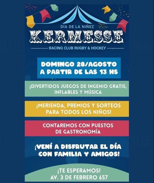 Racing Club festeja el Día de la Niñez en su campo de deportes
