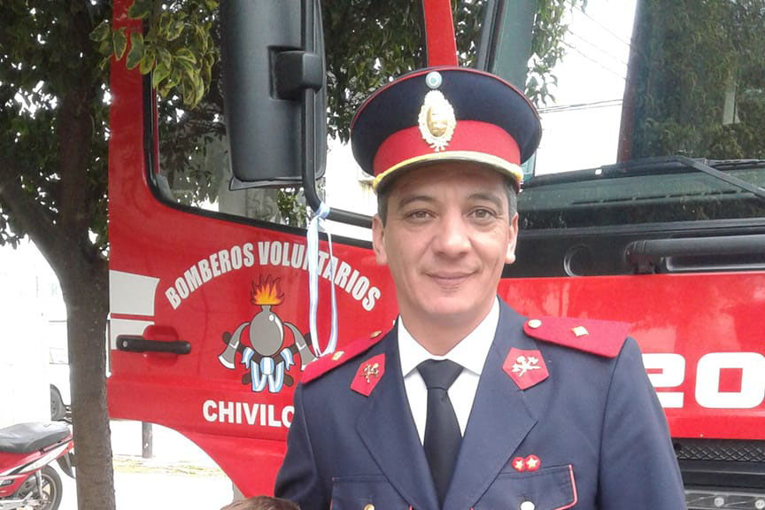 Federico Díaz 
“Ser bombero es algo que uno lleva en la sangre y se nace con eso"