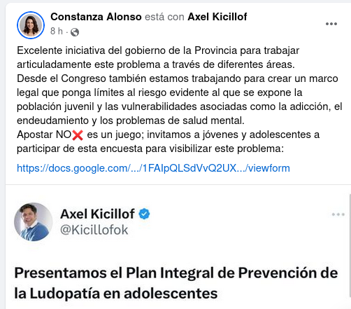 “Excelente iniciativa del gobierno de la Provincia para trabajar articuladamente este problema a través de diferentes áreas”