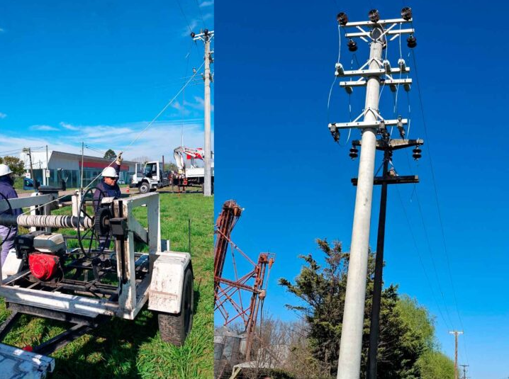 EDEN finalizó una importante tarea en la red eléctrica de Chivilcoy