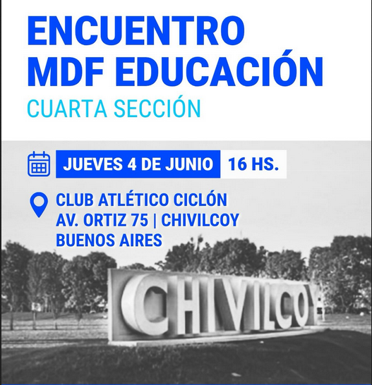 Chivilcoy será sede de un encuentro regional para debatir el futuro de la educación pública