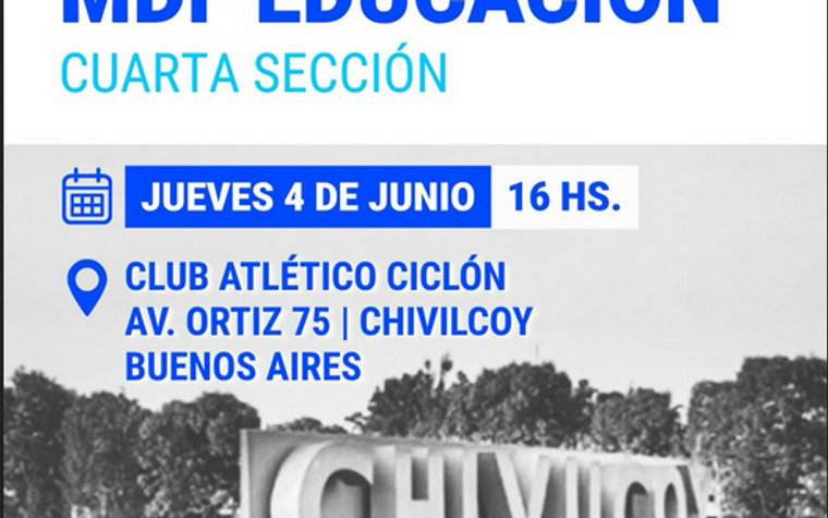 Chivilcoy será sede de un encuentro regional para debatir el futuro de la educación pública