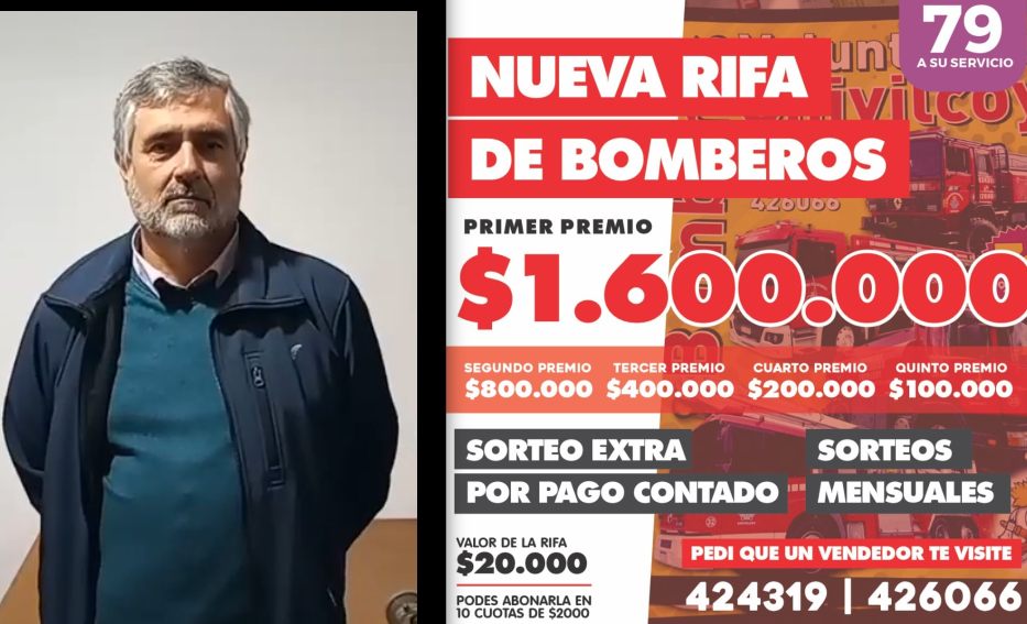 “Todo el aporte que nos hace la gente comprando la rifa nos ayuda a mantener la institución como la comunidad se merece”