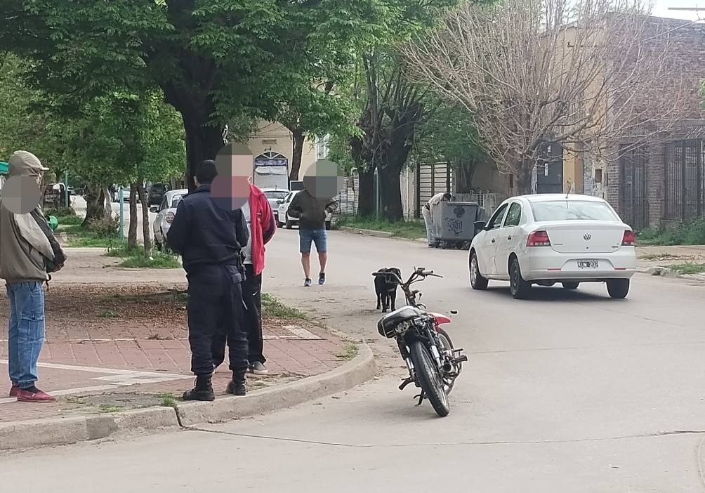 Chacabuco: choque sin heridos y moto retenida por falta de documentación