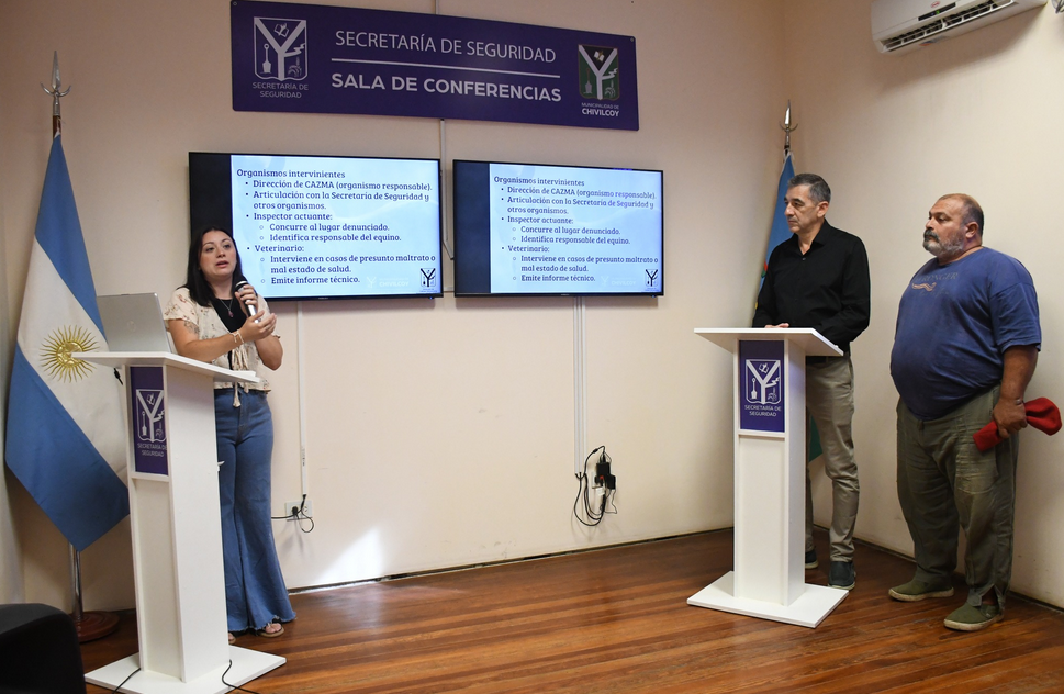 Presentaron el Protocolo de actuación frente a equinos sueltos en la vía pública en Chivilcoy