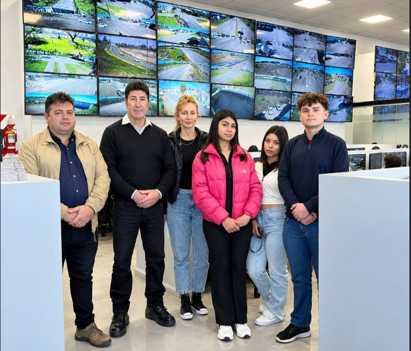 Alumnos de la Escuela Secundaria N° 9 iniciaron sus prácticas profesionalizantes en el Centro de Monitoreo