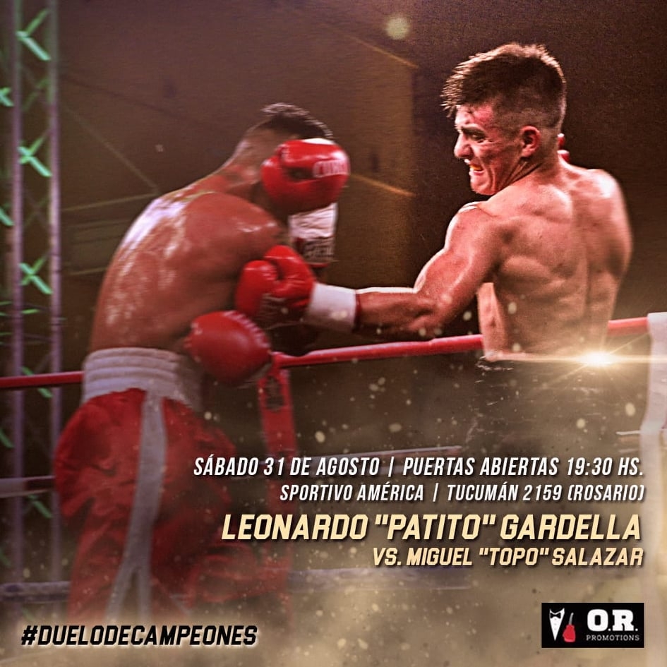 Boxeo
Reaparece en Rosario el “Patito” Gardella enfrentando al ‘Topo’ Salazar