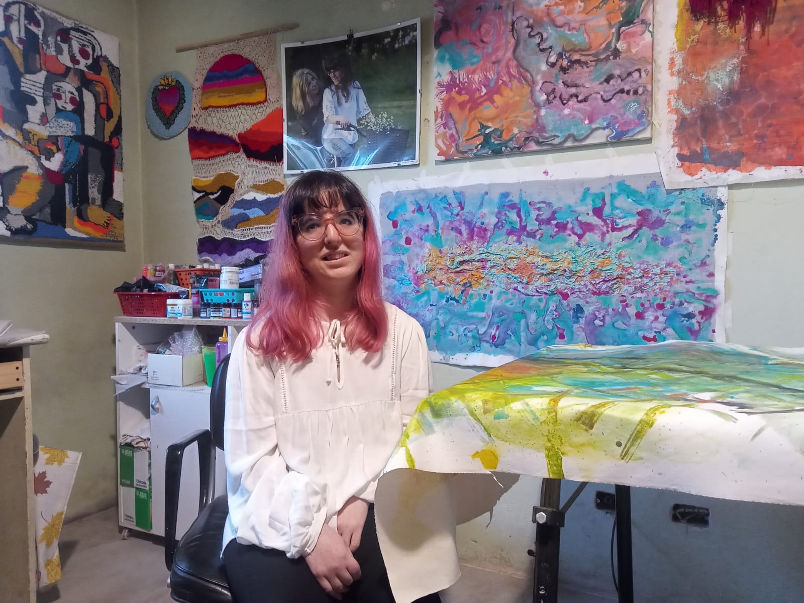 La artista plástica Lula Cornejo se prepara para participar en la Bienal de Florencia, Italia