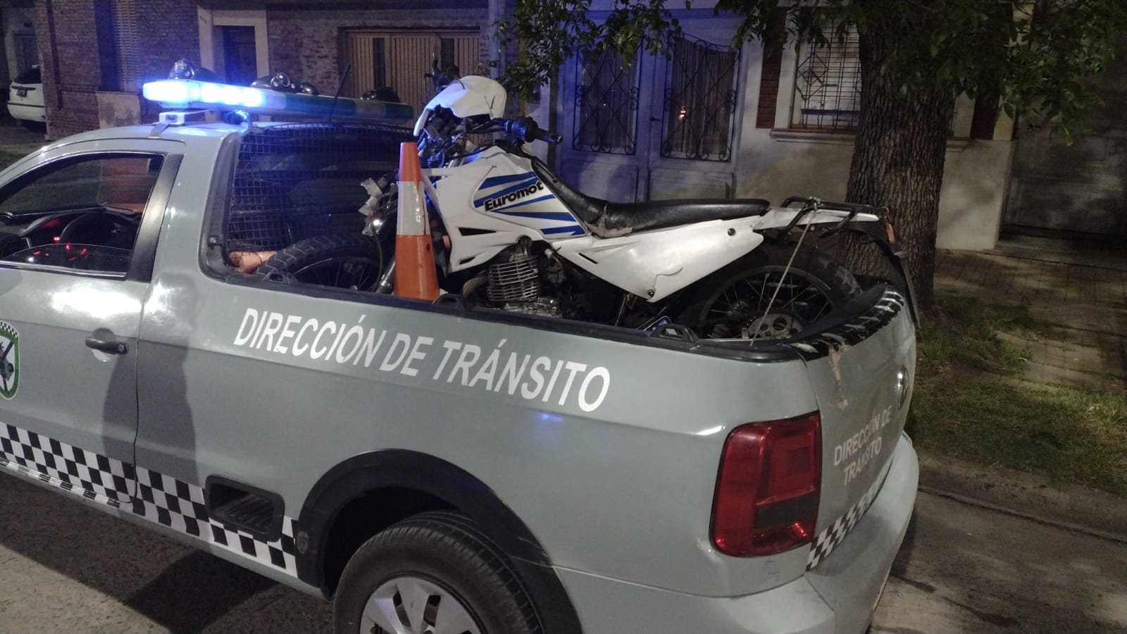 Conducía una motocicleta en estado de ebriedad, chocó en Yapeyú y Bernardo de Irigoyen, el test arrojó un resultado positivo de 1.50 de alcohol en sangre.